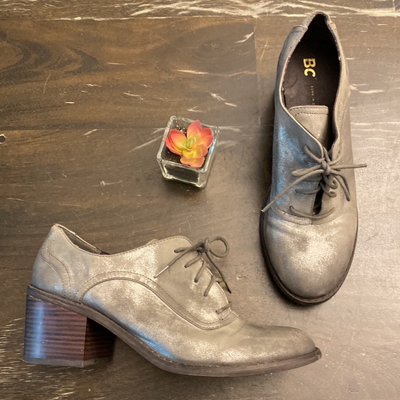 BC| Born In California Silver Metallic Heel Loafers women’s 10 - Picture 4 of 9